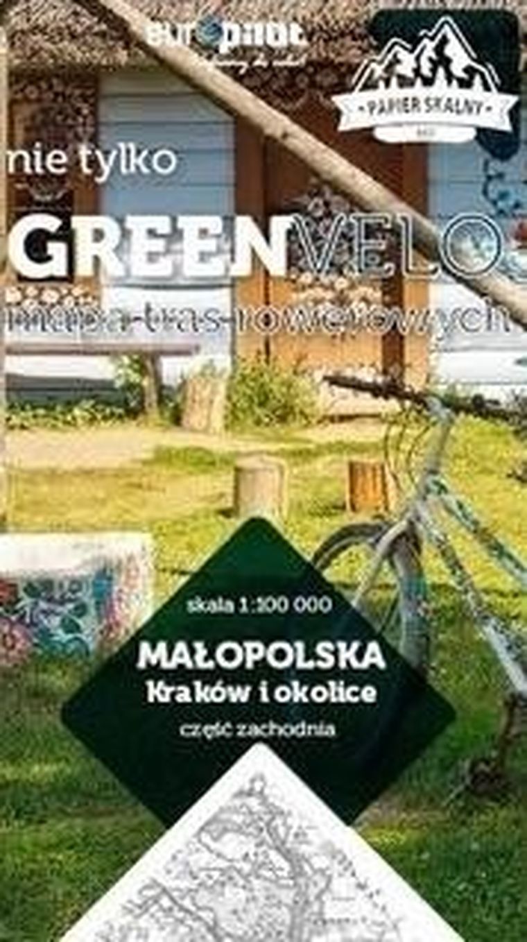 Małopolska. Kraków i okolice. Część zachodnia. Mapa tras rowerowych