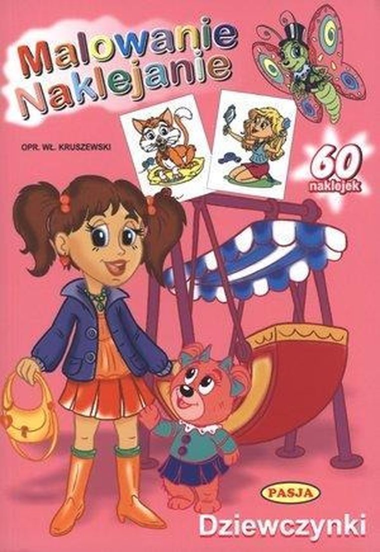 Malowanie, naklejanie. Dziewczynki