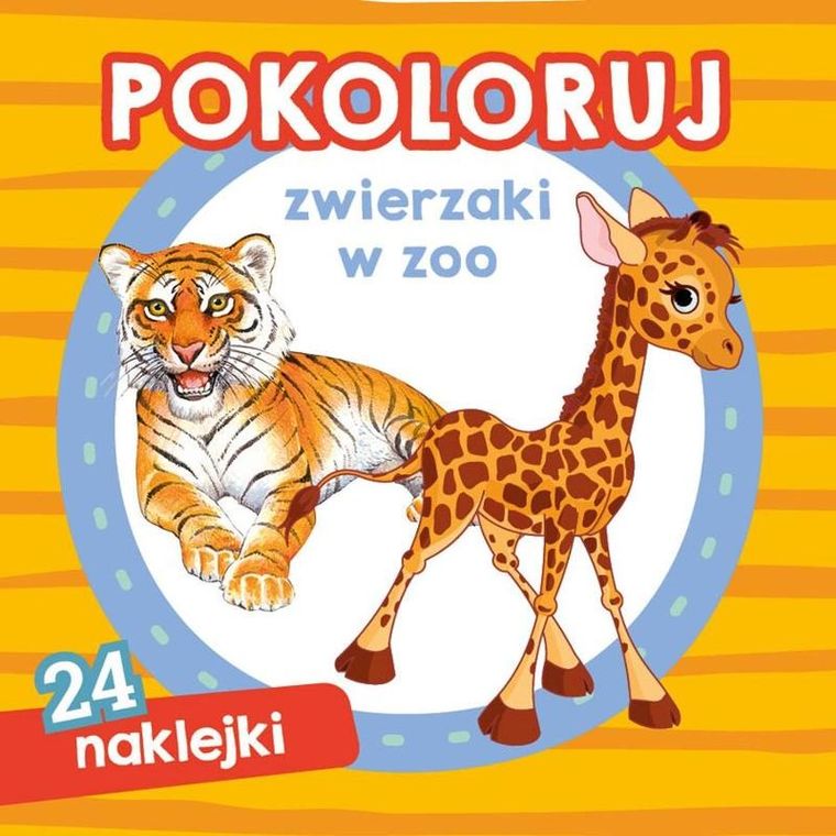 Malowanka 155-155. Pokoloruj zwierzaki w zoo