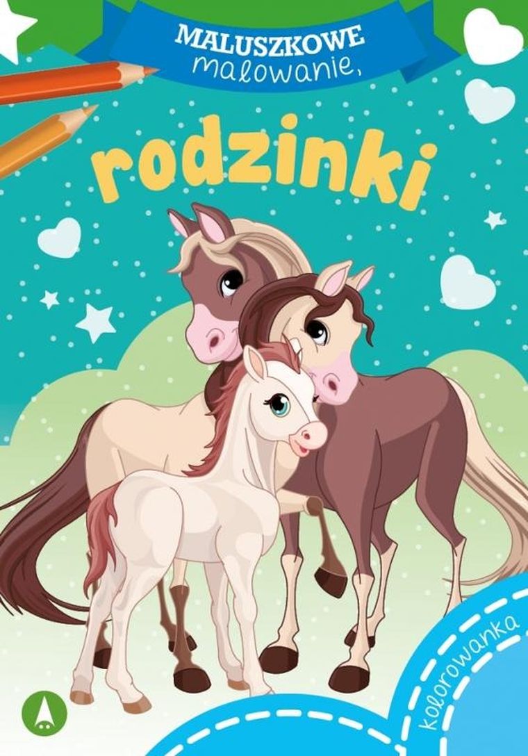 Malowanka A5. Maluszkowe malowanie. Rodzinki