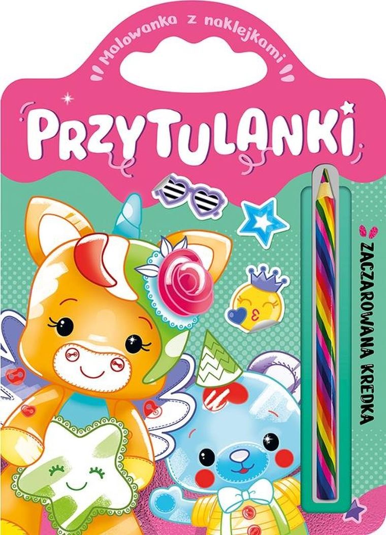 Malowanka z naklejkami. Przytulanki