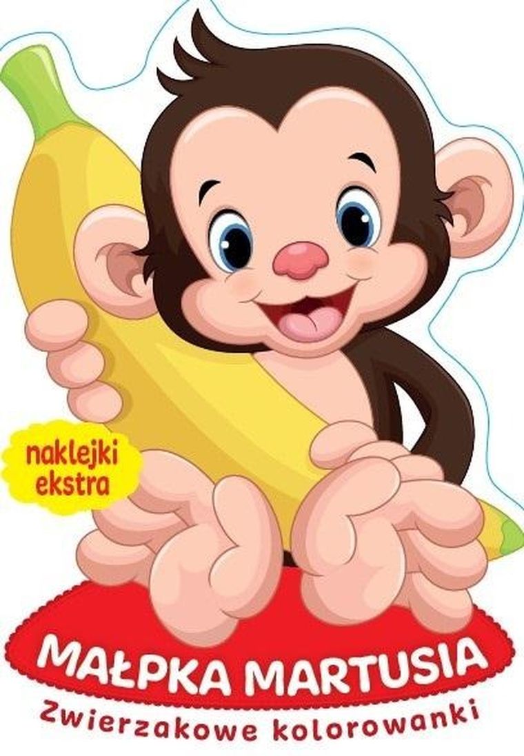Małpka Martusia. Zwierzakowe kolorowanki