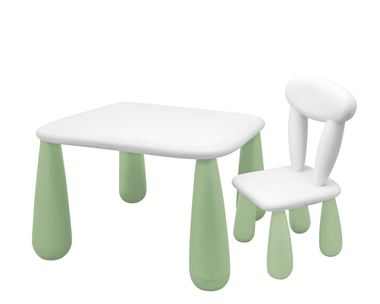 Maltex, Luna, zestaw dla dzieci: stolik + krzesełko, zielony