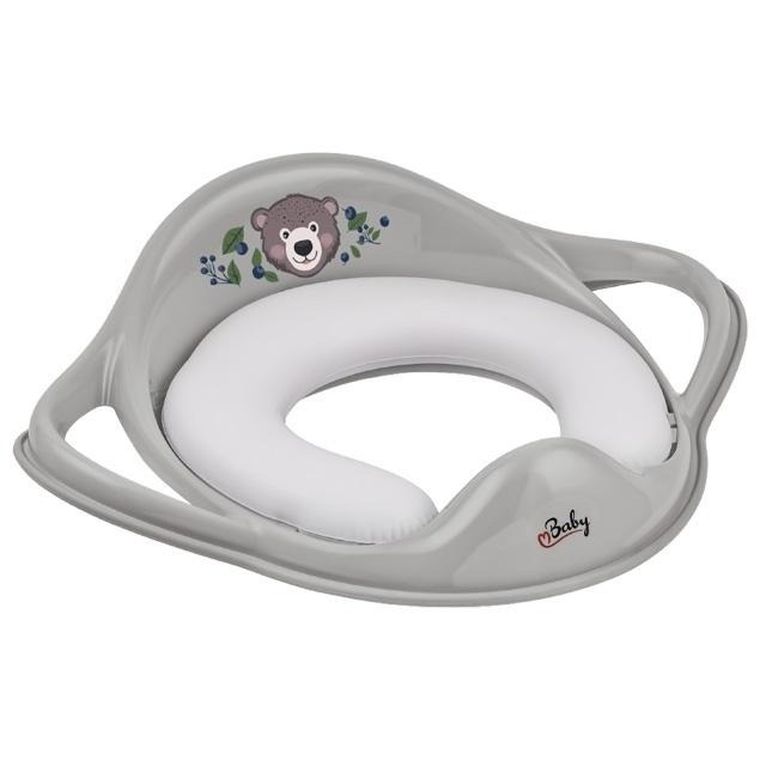 Maltex, Miś, nakładka na sedes miękka, szara