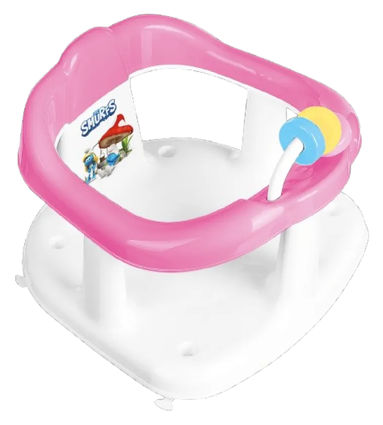 Maltex, Smerfy, krzesełko do kąpieli, różowe