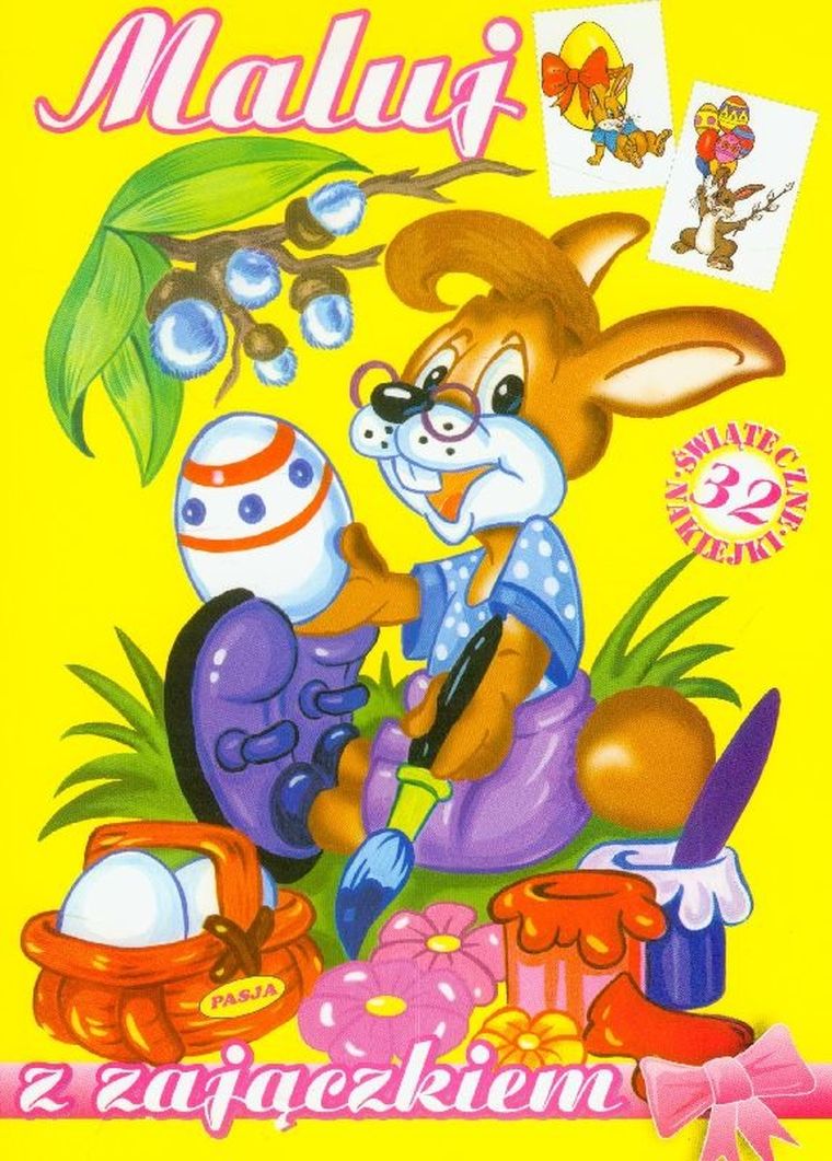 Maluj z zajączkiem. 32 świąteczne naklejki