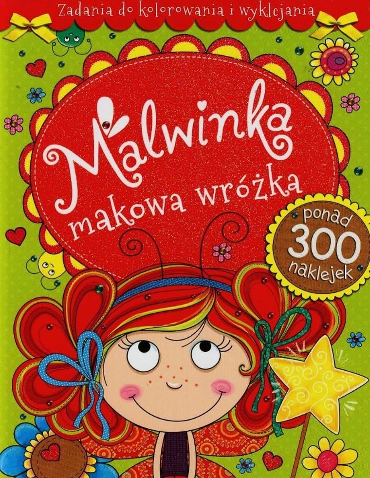 Malwinka makowa wróżka. Zadania do kolorowania i wyklejania