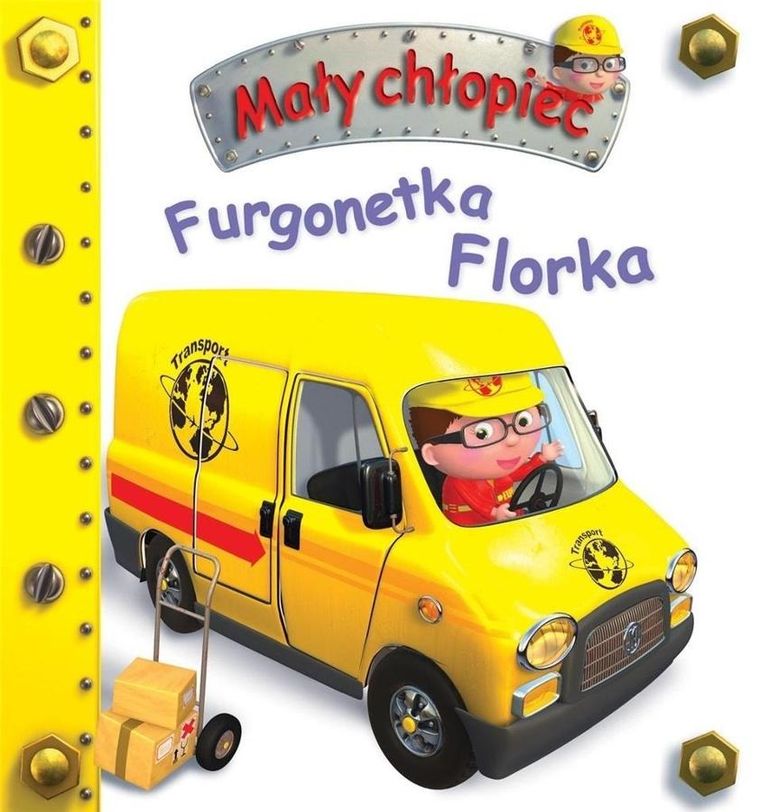 Mały chłopiec. Furgonetka Florka