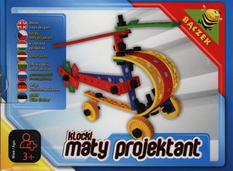 Mały Projektant, klocki, 90 elementów