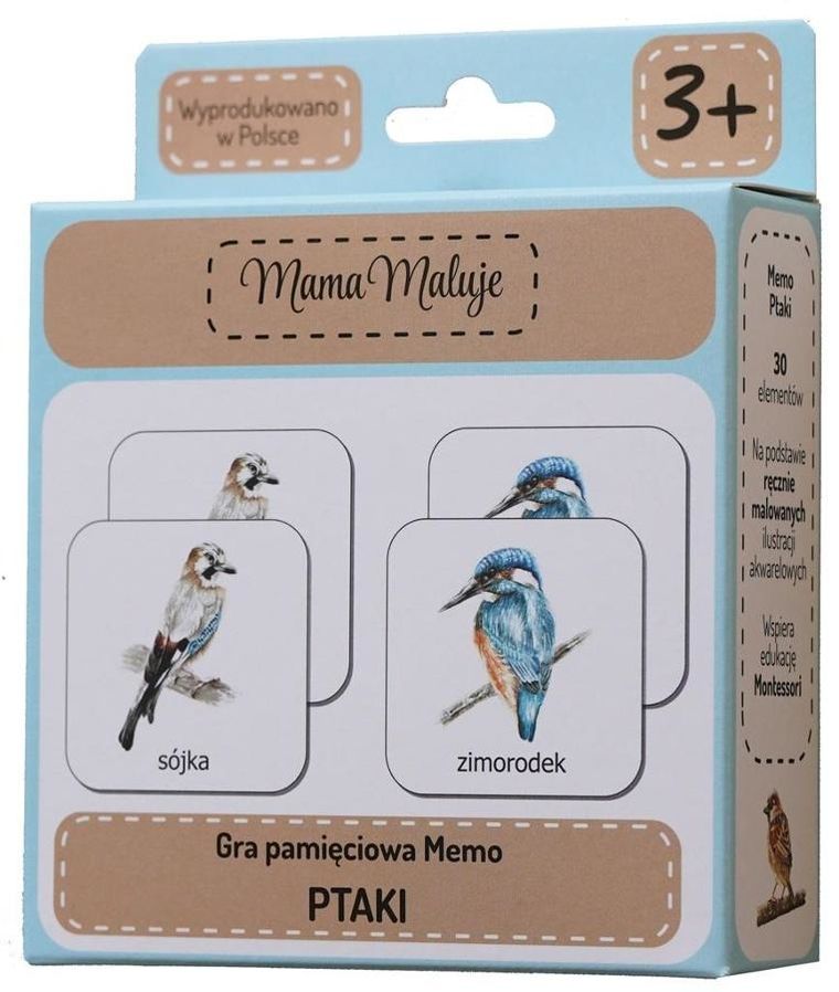 Mama Maluje. Memo Ptaki, gra pamięciowa