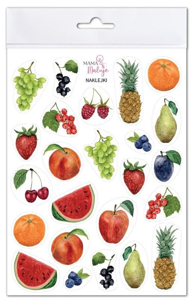 Mama Maluje, naklejki, owoce