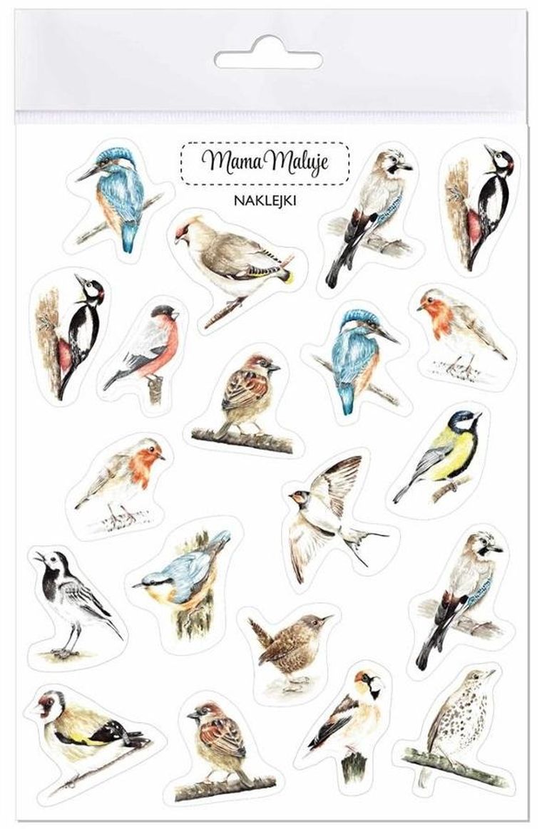 Mama Maluje, naklejki, ptaki