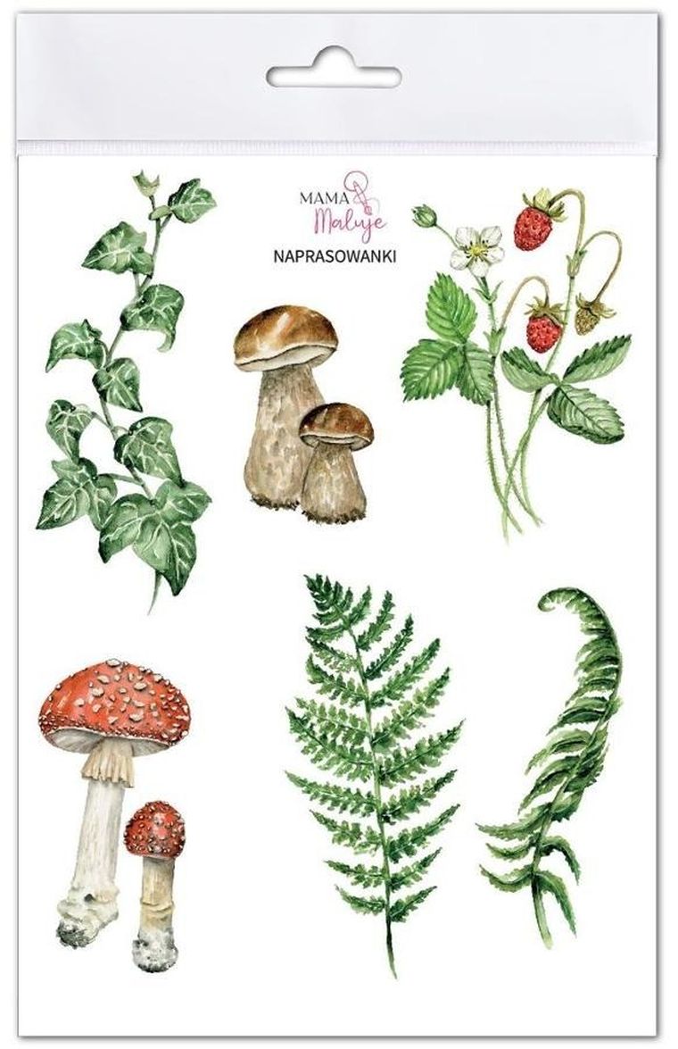 Mama Maluje, naprasowanki na ubrania, Przyroda w lesie