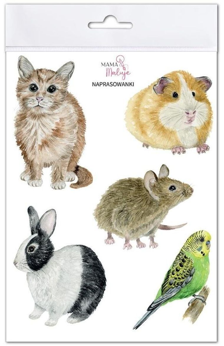 Mama Maluje, naprasowanki na ubrania, Zwierzęta domowe