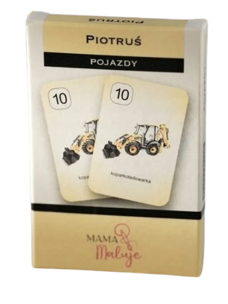 Mama Maluje, Pojazdy, gra karciana Piotruś