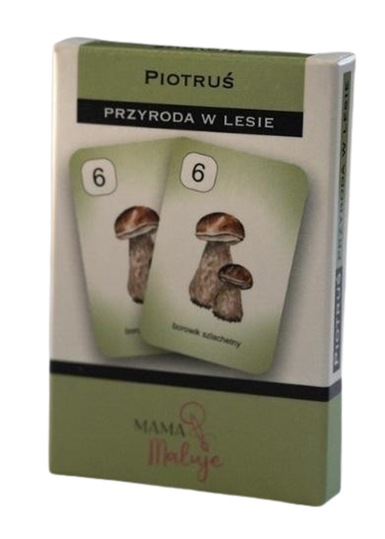 Mama Maluje, Przyroda w lesie, gra karciana Piotruś
