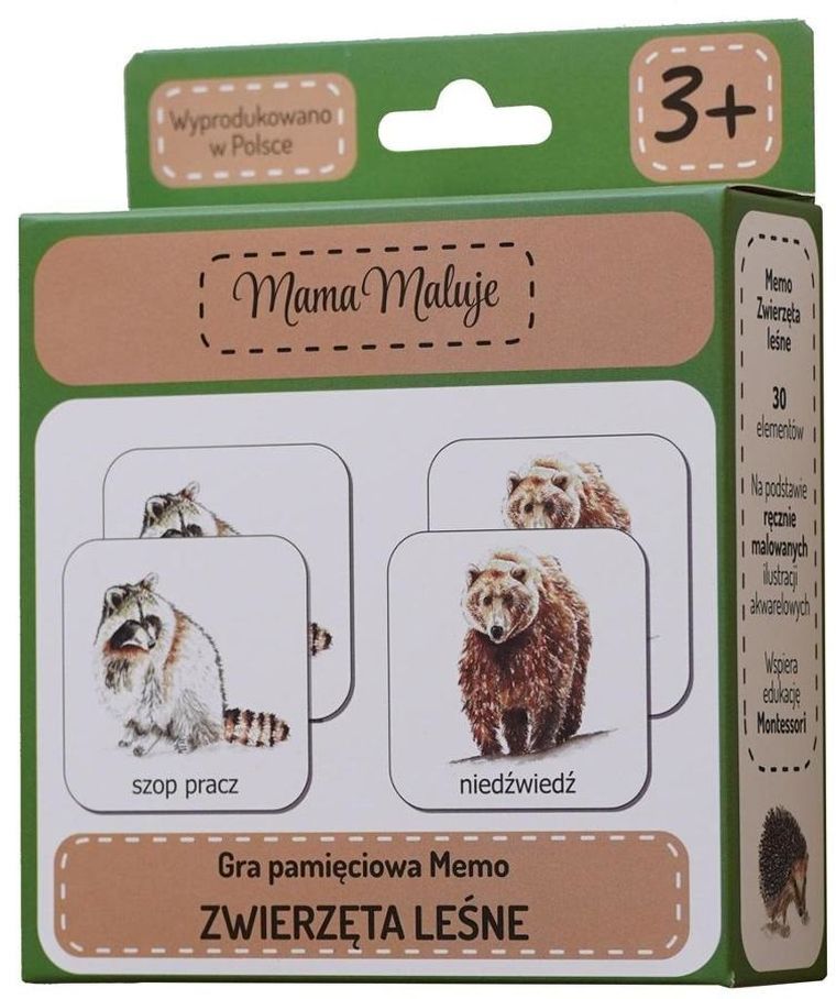 Mama Maluje, Zwierzęta Leśne, gra memo