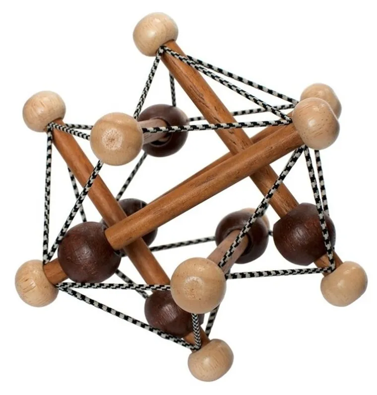 Manhattan Toy, przestrzenna bryła, brązowa