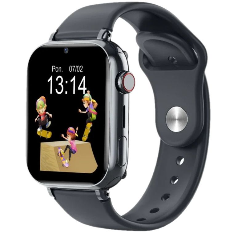 Manta, Kevin, smartwatch dla dzieci, czarny