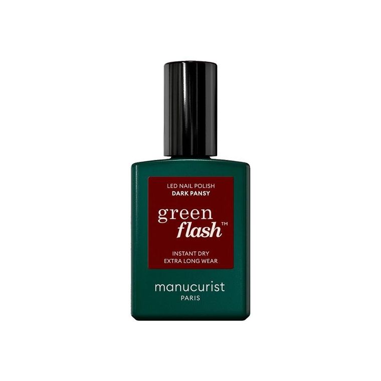 Manucurist, Green Flash Nail Polish, lakier do paznokci, Dark Pansy, 15 ml