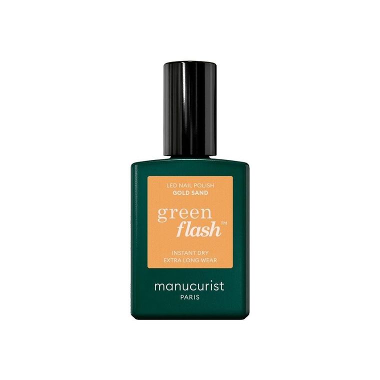 Manucurist, Green Flash Nail Polish, lakier do paznokci, Gold Sand, 15 ml