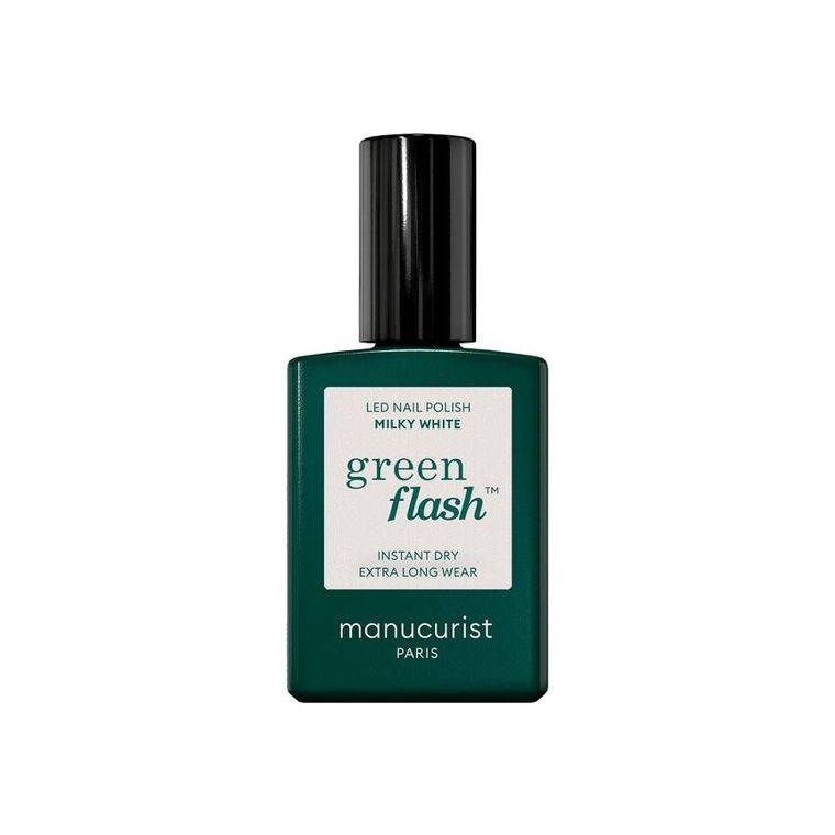 Manucurist, Green Flash Nail Polish, lakier do paznokci, Milky White, 15 ml