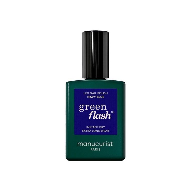 Manucurist, Green Flash Nail Polish, lakier do paznokci, Navy Blue, 15 ml