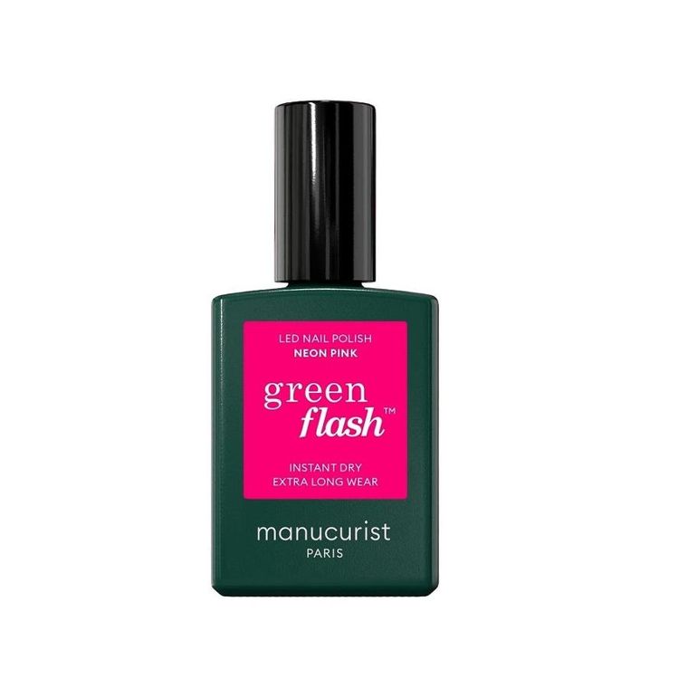Manucurist, Green Flash Nail Polish, lakier do paznokci, Neon Pink, 15 ml