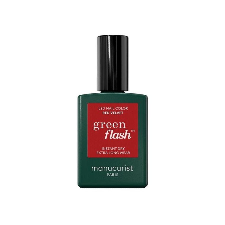 Manucurist, Green Flash Nail Polish, lakier do paznokci, Red Velvet, 15 ml