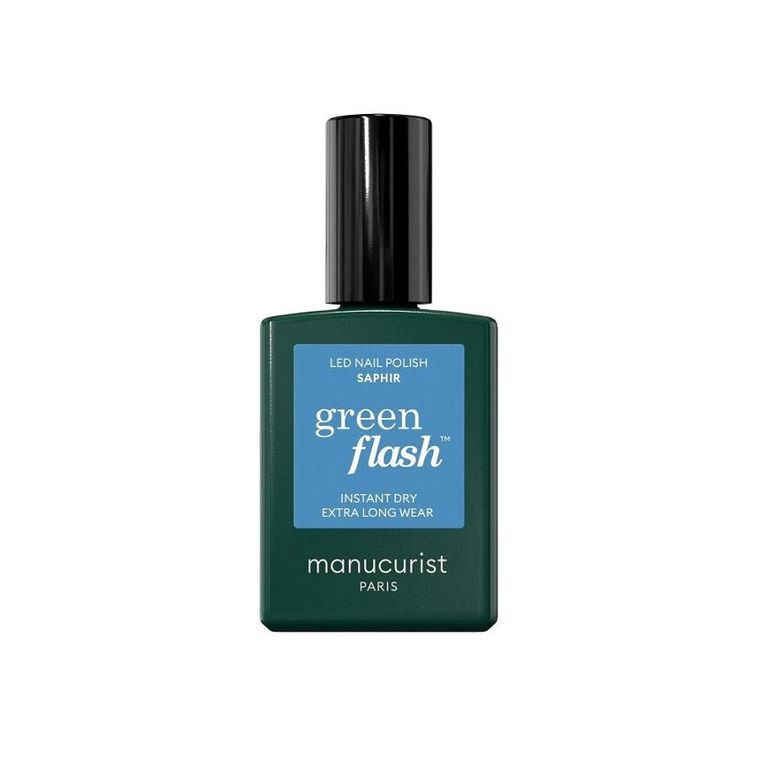 Manucurist, Green Flash Nail Polish, lakier do paznokci, Saphir, 15 ml