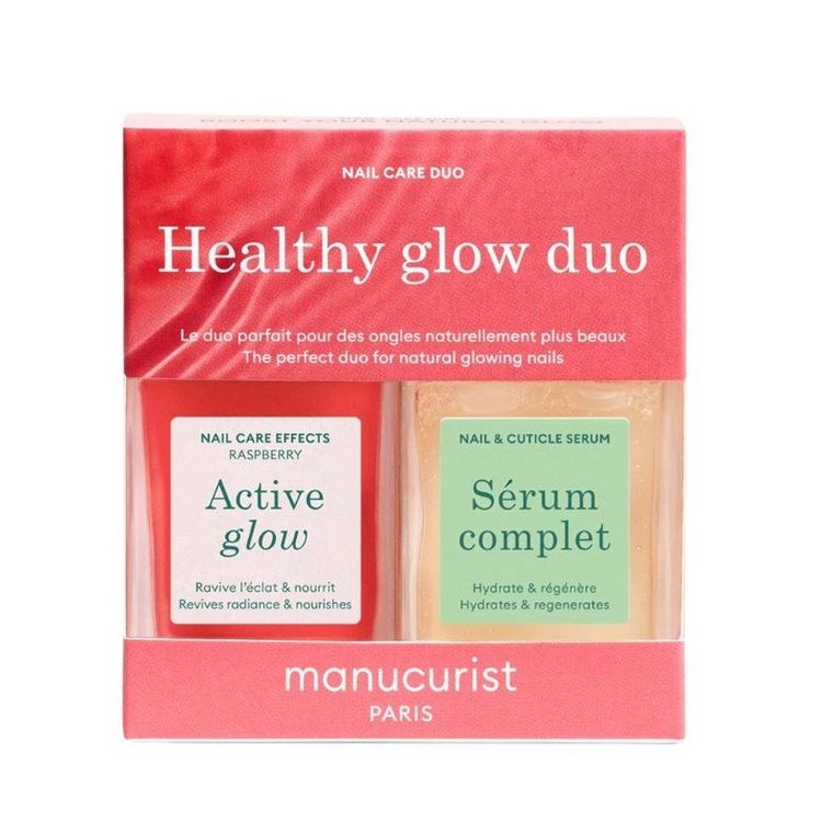 Manucurist, Healthy Glow Duo, zestaw pielęgnacyjny do paznokci, 2-15 ml