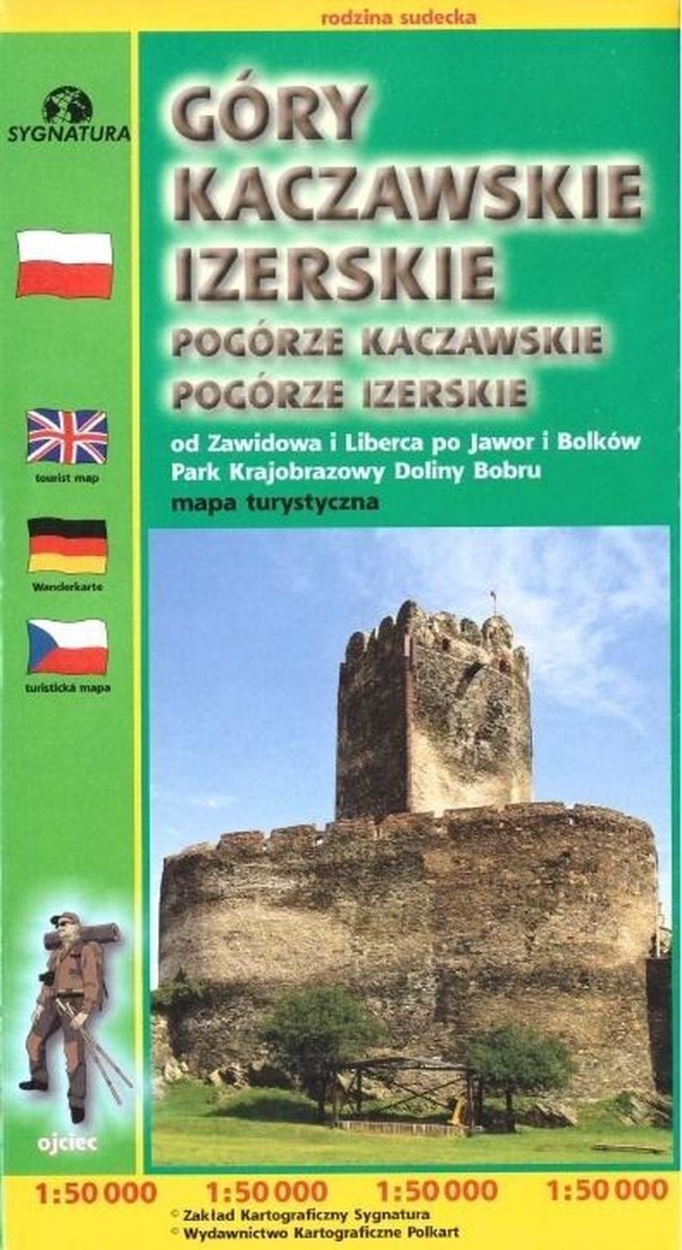 Mapa - Góry Kaczewskie, Izerskie