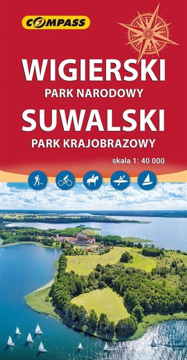 Mapa - Wigierski Park Narodowy, Suwalski 1:40000