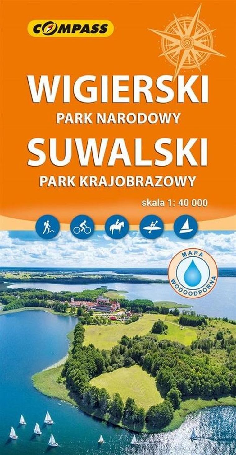 Mapa - Wigierski Park Narodowy, Suwalski 1:40000