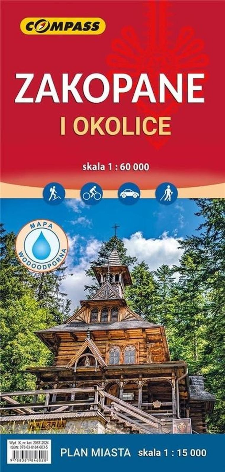 Mapa - Zakopane okolice 1:60000