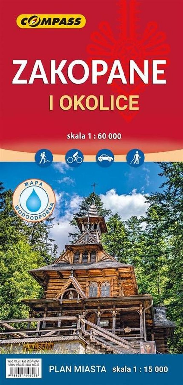 Mapa - Zakopane okolice 1:60000