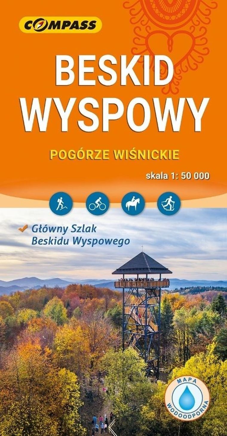 Mapa. Beskid Wyspowy 1:50 000