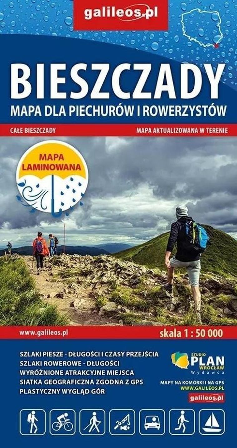 Mapa. Bieszczady 1:50 000