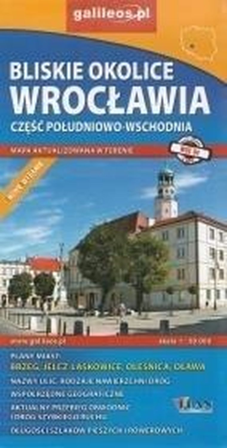 Mapa. Bliskie okolice Wrocławia