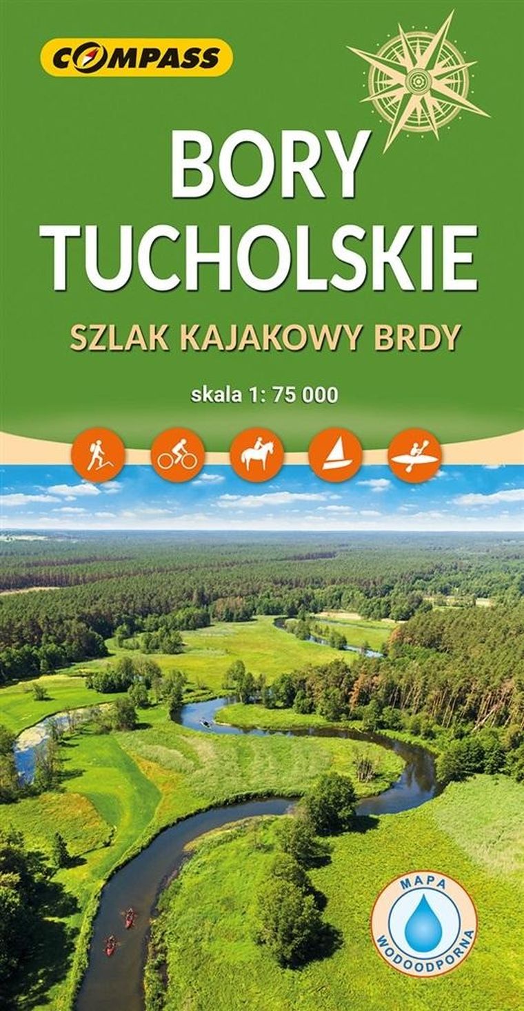 Mapa. Bory Tucholskie 1:75 000