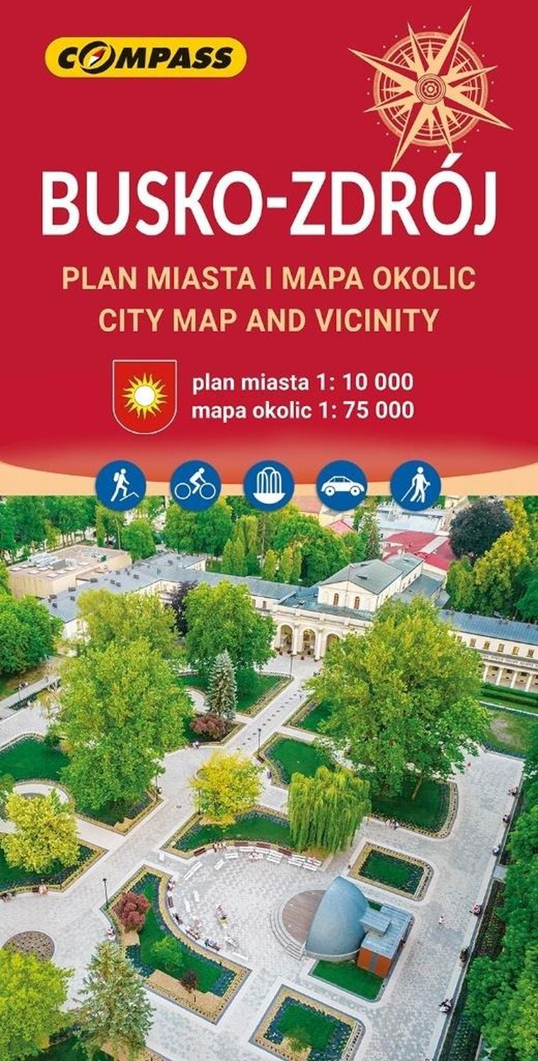 Mapa. Busko Zdrój i okolice