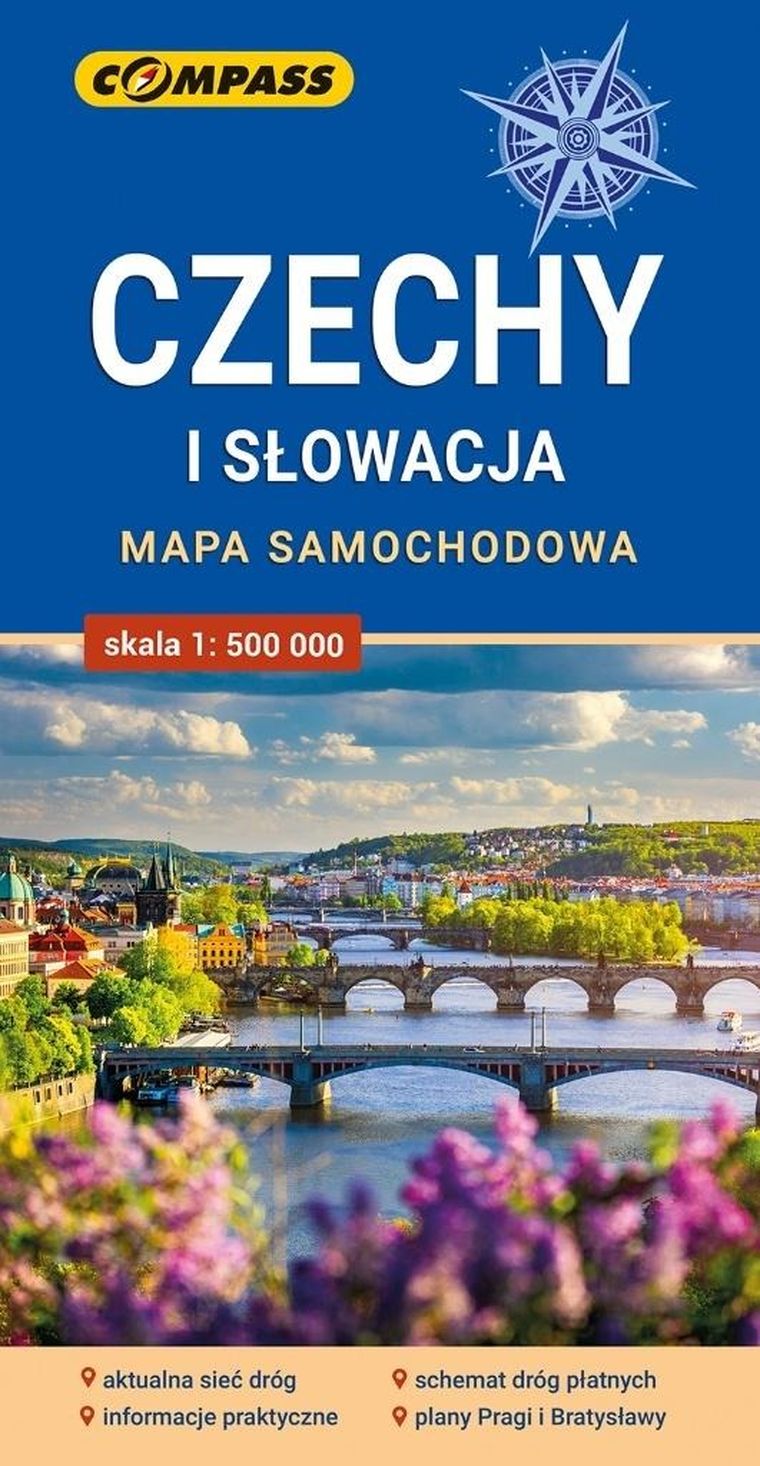 Mapa. Czechy i Słowacja 1:500 000