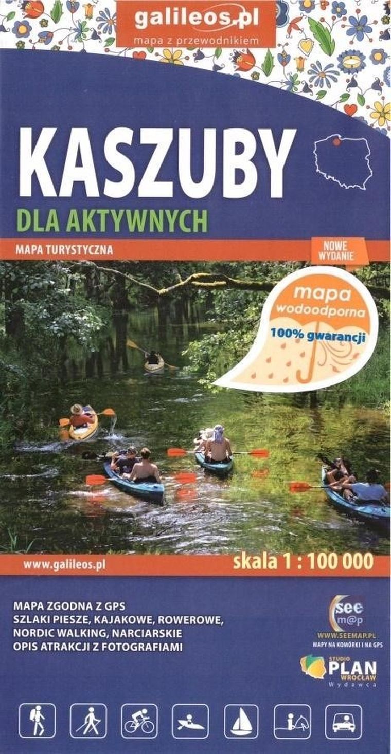 Mapa dla aktywnych. Kaszuby 1:100 000