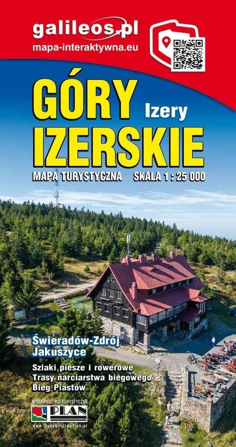 Mapa. Góry Izerskie 1:25 000