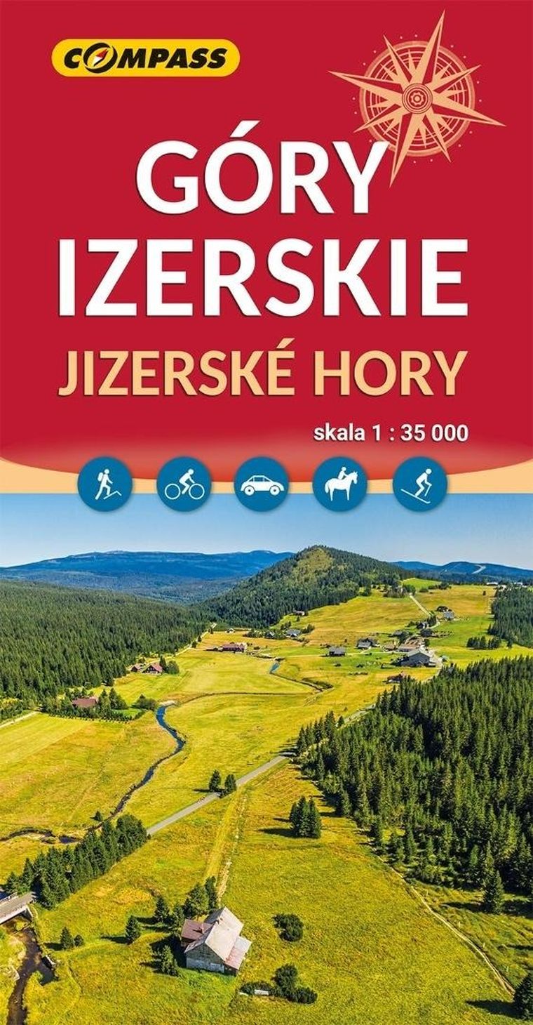 Mapa. Góry Izerskie
