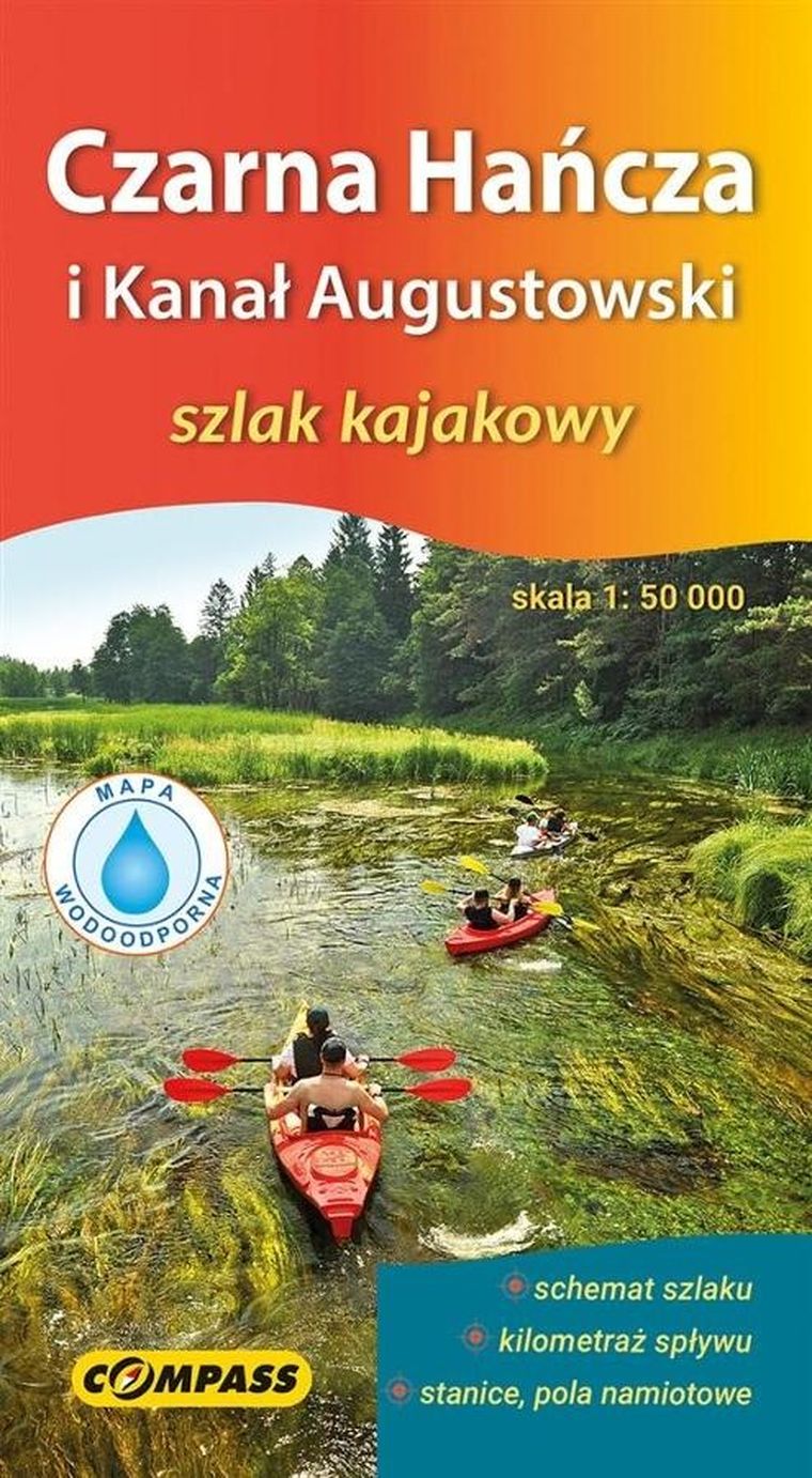 Mapa kajakowa. Czarna Hańcza 1:50 000