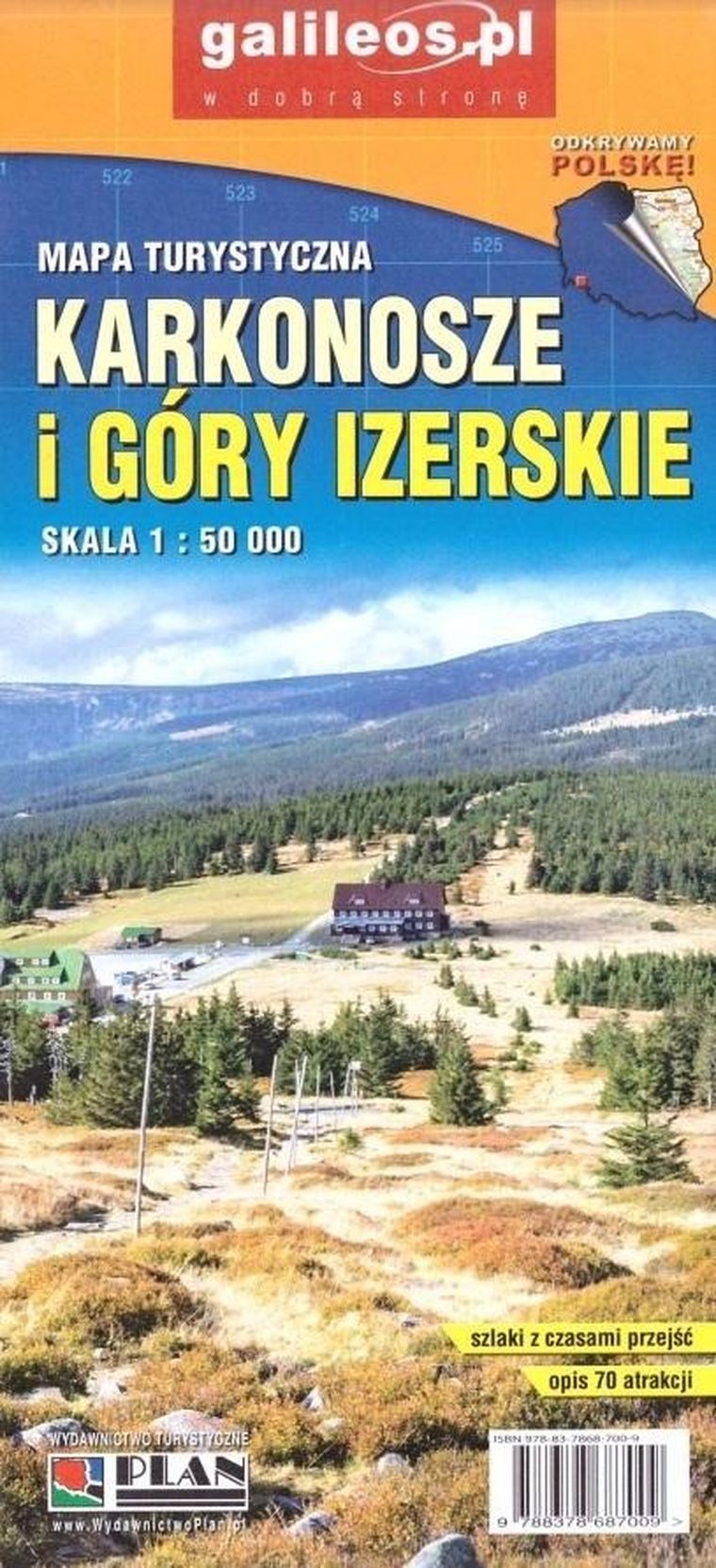 Mapa. Karkonosze i góry izraelskie 1:50 000