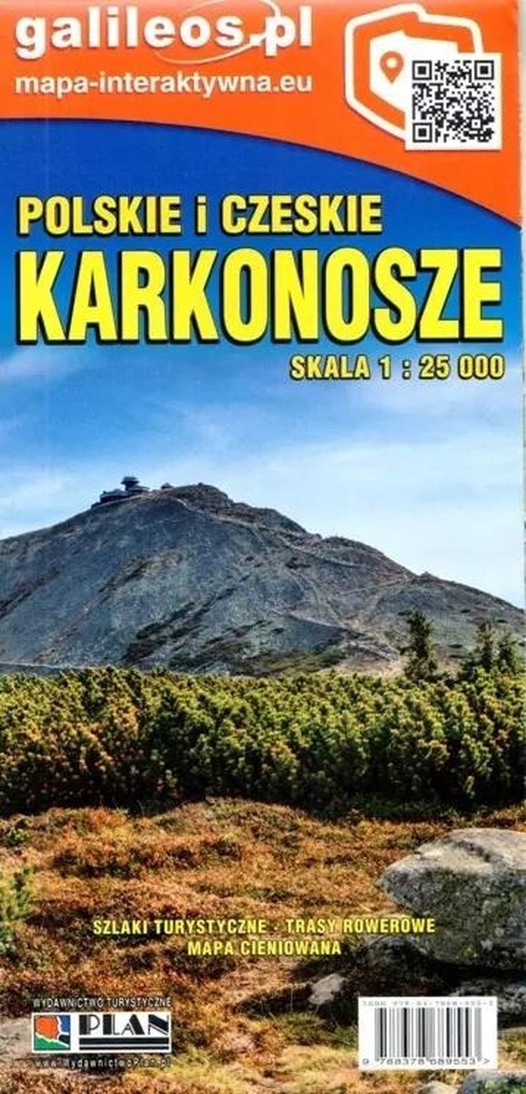 Mapa. Karkonosze Polskie i Czeskie 1:25 000
