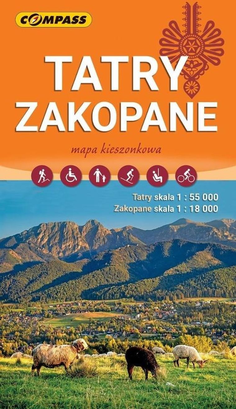 Mapa kieszonkowa. Tatry, Zakopane