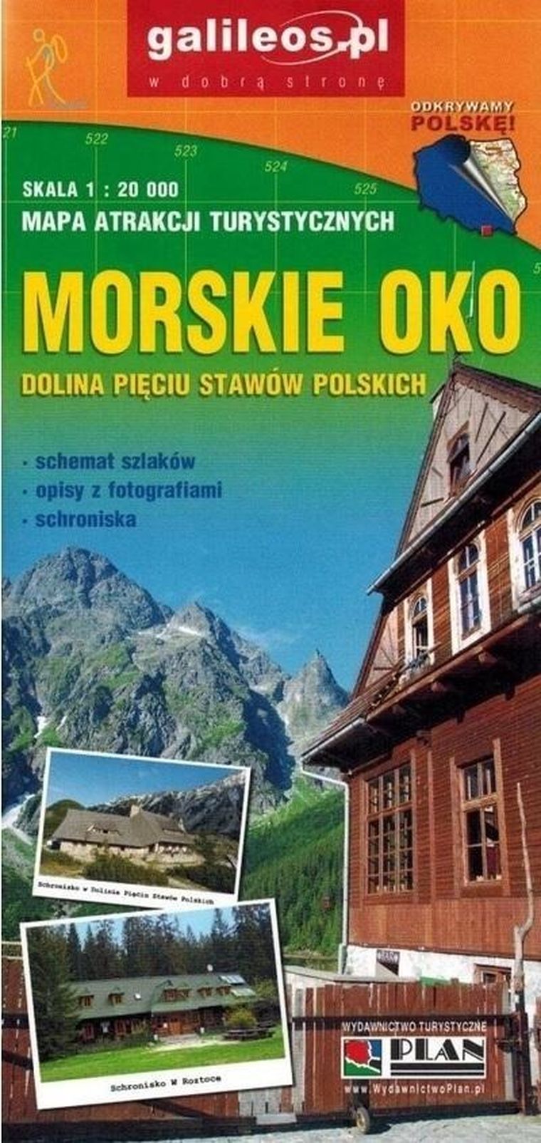 Mapa. Morskie Oko 1:20 000